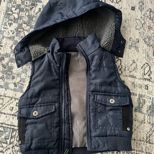 Calvin Klein Blue Hooded Vest